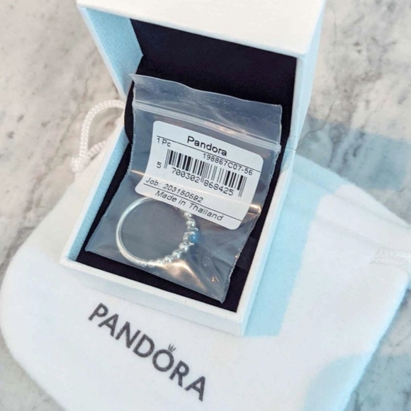 Pandora December Sky Blue Ring - Picture 3 of 3